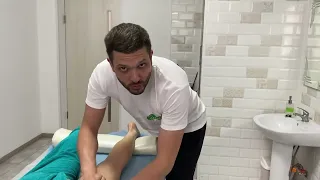 Лимфодренажный массаж ног. Lymphatic drainage foot massage.