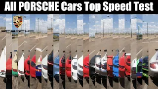 Forza Horizon 5 | All Porsche Cars Top Speed  And Engine Sound Test | Top 35 Fastest Porsche Cars