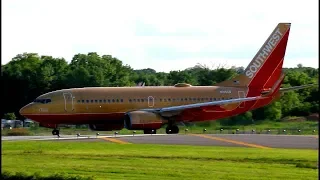 30 MINUTES OF EVENING PLANE SPOTTING AT ALBANY (Classic retro one, united 737, and more!)