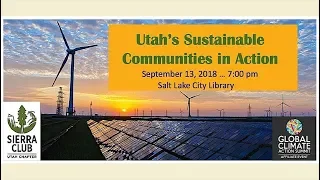 Public Forum: Utah Sustainable Communities in Action