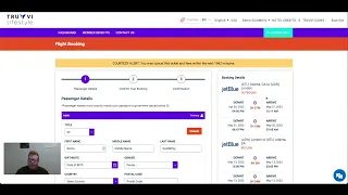 How To:  Flight Search & Booking TRUVVI