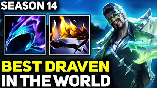 RANK 1 BEST DRAVEN IN SEASON 14 - AMAZING GAMEPLAY! | League of Legends