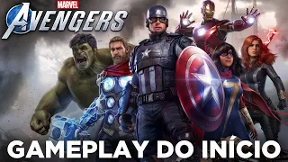 Marvel's AVENGERS - O INÍCIO DO GAMEPLAY NO PS4 PRO