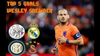 Top 5 goals - Wesley Sneijder