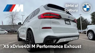 2023 BMW X5 xDrive40i M Performance Exhaust!