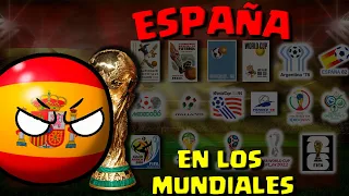ESPAÑA en los MUNDIALES  1930-2022 COUNTRYBALL