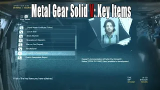 Metal Gear Solid V - All Key Items