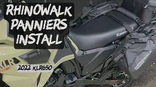 Rhinowalk pannier install and test pack - 2022 KLR650