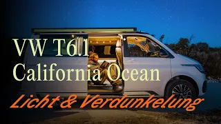 VW T6.1 California Ocean: Beleuchtung und Verdunklung | Off by CamperBoys 2024