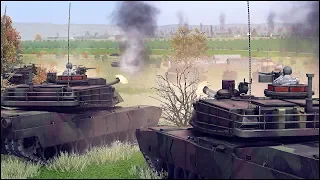 M1A2 ABRAMS ASSAULT vs T-72B3 DEFENSE