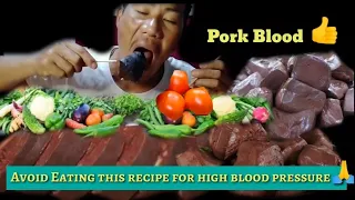 Eating Pork Blood || Bomwang Vlogs