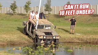 Driving Underwater EP.4 - The HUMVEE Goes 12 Feet DEEP!!! (It Almost Worked)