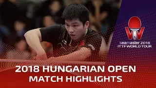 2018 Hungarian Open Highlights: Fan Zhendong vs Hugo Calderano (1/2)