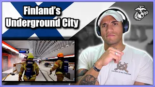 Marine reacts to Finland's Underground City