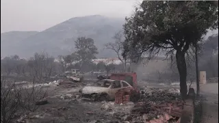 Мощные лесные пожары бушуют в Хорватии