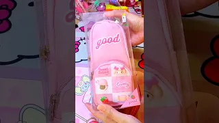 My Melody Pencil Pouch ASMR 🎀 #stationery #sanrio #pink