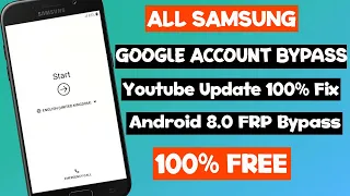 Bypass FRP SAMSUNG (A3 A5 A7 2017) Remove Google Account Lock Android Oreo 8.0 + Youtube Update Fix