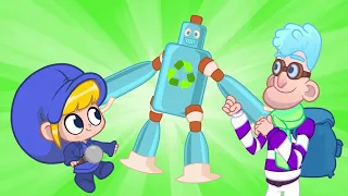 Mila and Morphle Teach Bandits To Recycle - Earth Day + More Cartoons for Kids | Morphle vs Orphle