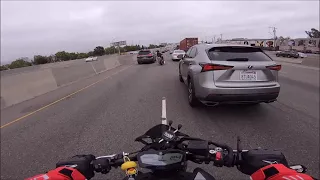 Accidents on Yamaha MT-07, almost