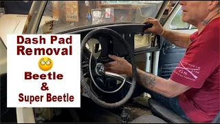 VW Beetle & Super Beetle Dash Pad Removal 🔧 - DIY!