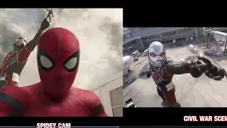 Vlogging Spiderman edited w/ Civil War Airport Battle scenes