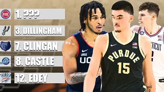 2024 NBA MOCK DRAFT 3.0 | Full First Round | Pre-Final Four Edition