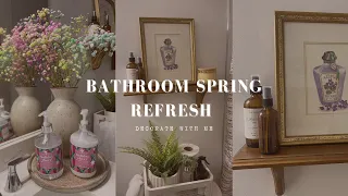 BATHROOM SPRING DECORATING | DECORATE WITH ME | SPRING REFRESH