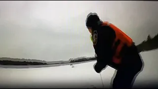 Michigan ice rescue aided with help of victim's dog