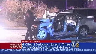 4 Killed, 1 Critically Injured In High-Speed Crash
