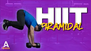 Cardio Hiit Piramidal | Todo el CUERPO | Cascada de Sudor Asegurada