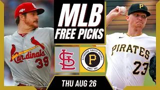 Free MLB Picks | Cardinals vs Pirates Prediction (8/26/21) | MLB Prop Bets Today