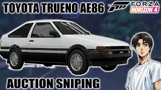 Forza Horizon 4 | Auction Sniping a Toyota Sprinter Trueno (AE86)
