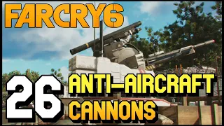 Far Cry 6 - All 26 Anti-Aircraft Cannon Locations (Friendly Skies Trophy / Achievement)