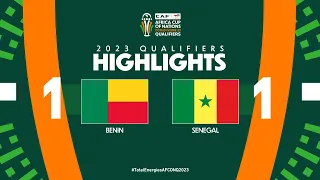 Benin 🆚 Senegal | Highlights - #TotalEnergiesAFCONQ2023 - MD5 Group L