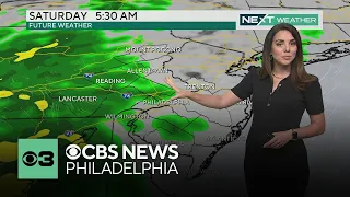 Cloudy Friday weather around Philadelphia before rain filters in Saturday