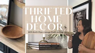 Thrift Store Home Decor **HUGE HAUL** + DIY Thrift Flips + Styling