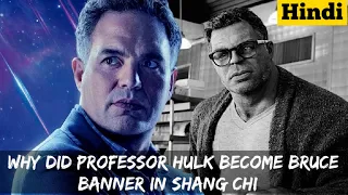 Why did Professor Hulk appeared as Bruce Banner in Shang Chi