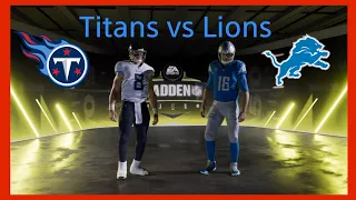 Madden NFL 24 - Tennessee Titans vs Detroit Lions Simulation PS5 Gameplay