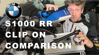 Alpha vs Gilles vs OEM Clip On Comparison Review - BMW S1000 RR