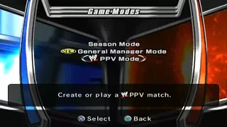 WWE SmackDown! vs. Raw 2006 General Manager Mode ( Первые два шоу и рассказ о режиме)