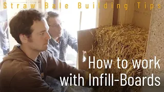 straw bale building: how to work with infill boards