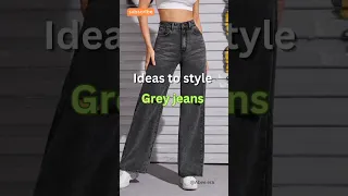 Ideas to style grey jeans | Subscribe |#aesthetic #fashion