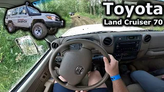 2020 Toyota Land Cruiser 70 | muddy POV test drive | #DrivingCars