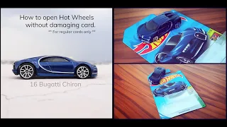 How to open Hot Wheels without damaging the card