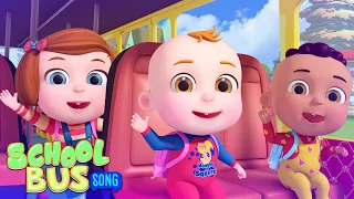 School Bus Song | Demu Gola Nursery Rhymes & Kids Songs | Cartoon Animation