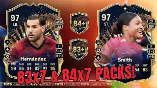 UNLIMITED 84+ x7 Upgrade & 83+ x7 SA and NWSL PACKS 👀 | FC 24 Video