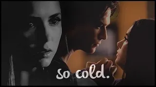 damon&elena | so cold.