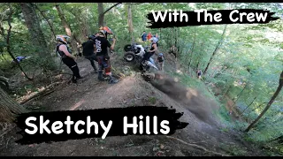 CRAZY HILL CLIMBS WITH BUSTED KNUCKLE FILMS PT1!