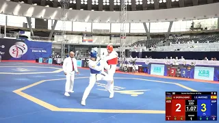 M+87 kg QF GARCIA MARTINEZ Ivan (ESP)-BADRIALIABADI Hamidreza (AZE) European Taekwondo Champion 2024