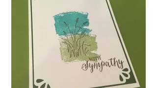 Tuesday's Card...A simple and quick Sympathy Card